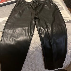Loft imitation leather pants